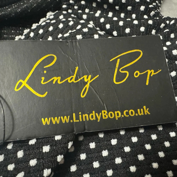 Lindy Bop Marina Dress Polka Dot Size M - Picture 9 of 11